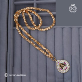 811 Gold Look Impon dollar Chain -24 Only -JCCH811 – 799 (2)