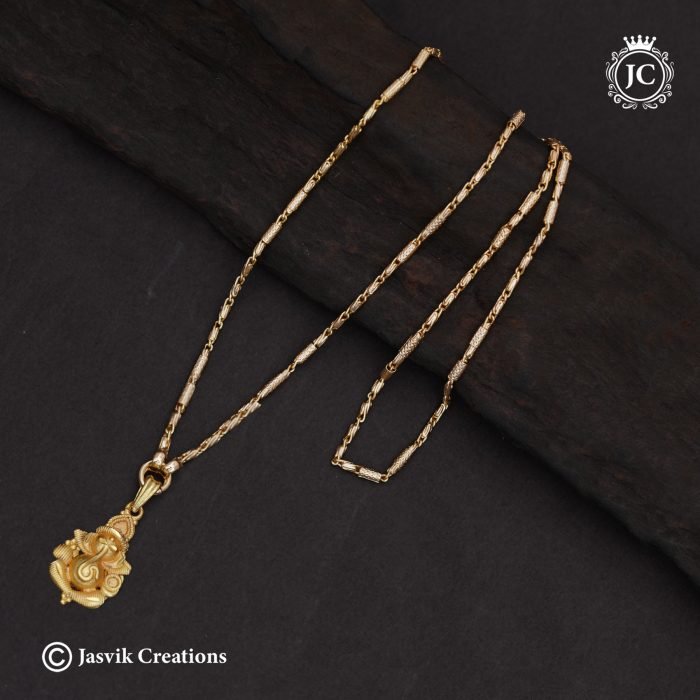 813 Vinayagar Dollar Chain 24 Inch -JCCH813- 499 (3)