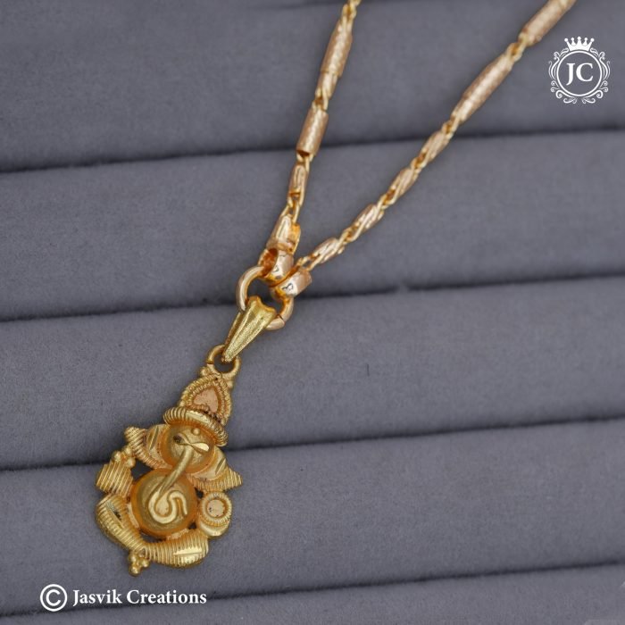 813 Vinayagar Dollar Chain 24 Inch -JCCH813- 499 (4)