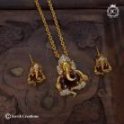 824 Vinayagar Detachabel Short Chain with Ear rings -JCCH824 550 (3)