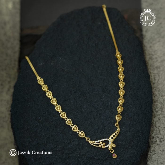 1006 Simple Real Gold Inspired Forming NEcklace -JCNL1006 -450 (5)