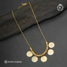 1011 Real gold Inpired Coin Necklace -JCNL1011- 650(4)