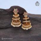 126 Flower Layer Jhumka -JCER126 -299