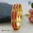 156 Microplated Corel Bangle -JCBN156- 250 (4)