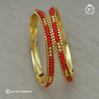 156 Microplated Corel Bangle -JCBN156- 250 (5)