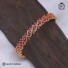 177 Traditional Vintage4 Style Bangle-JCBN177 - Ruby - 399