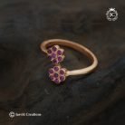 182 Imkpon flower Adjustable Finger Ring-JCFR182 - 150