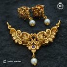 197 Simple Antique Dollar with Ear ring-JCPT197 -299 (3)