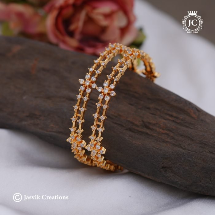 203 AD Diamond Replica Bangle-JCBN203 -550 (4)