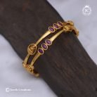 235 Premium Antique Kemp with LAshmo Bangle-JCBN215- 399
