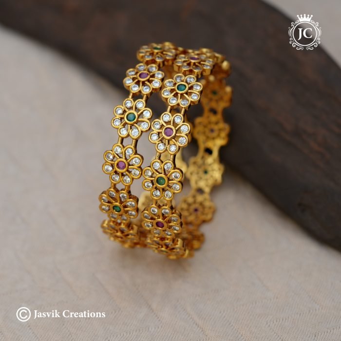 244 PRemium AD Stone Flower Bangel -JCBN244 -650 (2) 244 PRemium AD Stone Flower Bangel -JCBN244 -650 (2)