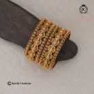 247 MAtte Finsh Lakshmi Bangle Combo Set-JCBN247 -550 (3)