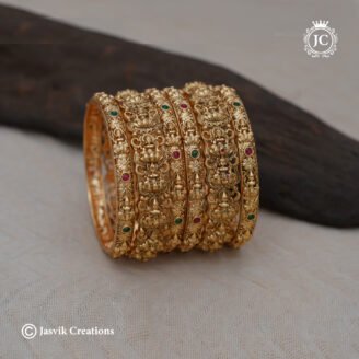 248 MAtte Finsh LAkshmi Bangle Combo Set-JCBN248 -550 (2)