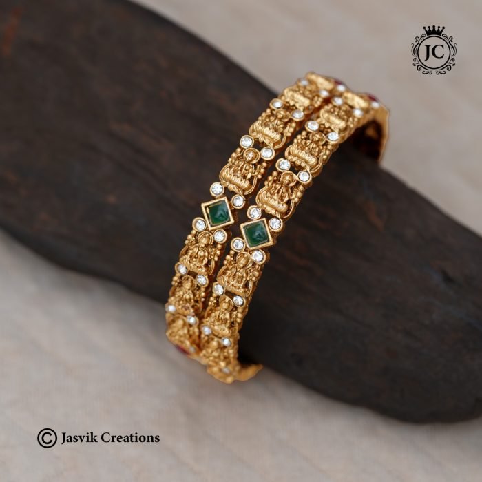 250 Matte Finish Lakshmi Bangle -JCBN250- 199
