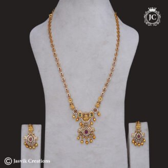 Premium Antique Simple Lakshmi Haram - JCHM265