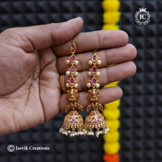 Premium Lakshmi Mattal with Jhumka Earrings - JCER365