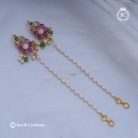 44 pEARL-wITH-fLOWER-hOOK-tYPE-maTTAL- JCML044 --220-(8)