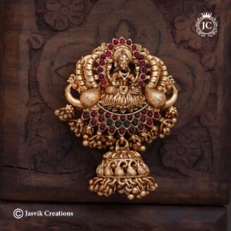 Premium Matte Finish Goddess Lakshmi Jadai Billai - JCHB052