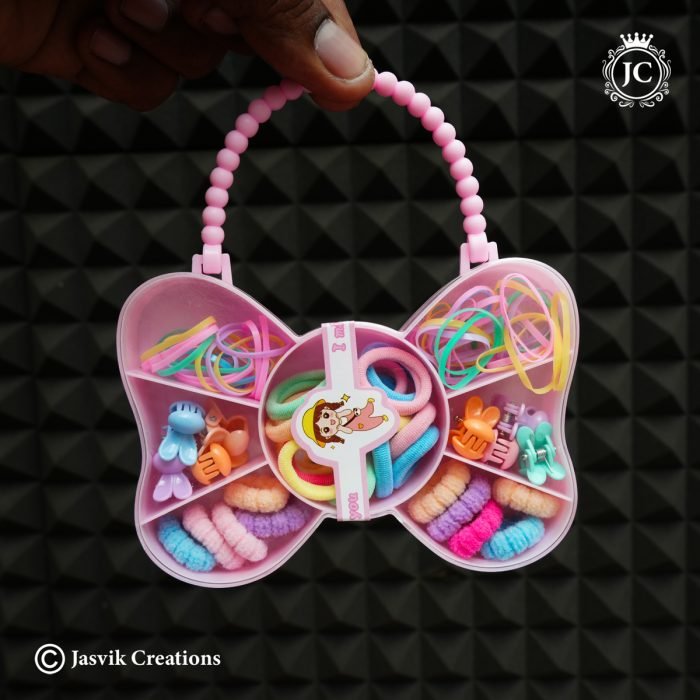 61 Kids Hairband Kit Butterfly Model ( Multi Shaded)-JCHB061- 120 (4)