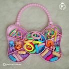 61 Kids Hairband Kit Butterfly Model ( Multi Shaded)-JCHB061- 120 (5)