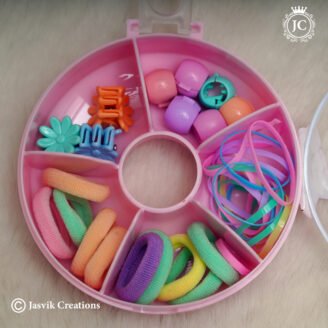 Donut Shape Kids Hair Accessories ( Multi Colour) - JCHB064