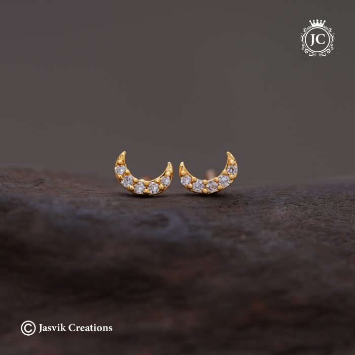 651 AD Moon Side Ear Rings-JCER651 - 99 (1) 651 AD Moon Side Ear Rings-JCER651 - 99 (1)