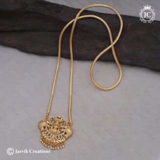 Gajalakshmi Gold-Forming Dollar with Wheat Pattern  Chain- JCCH826