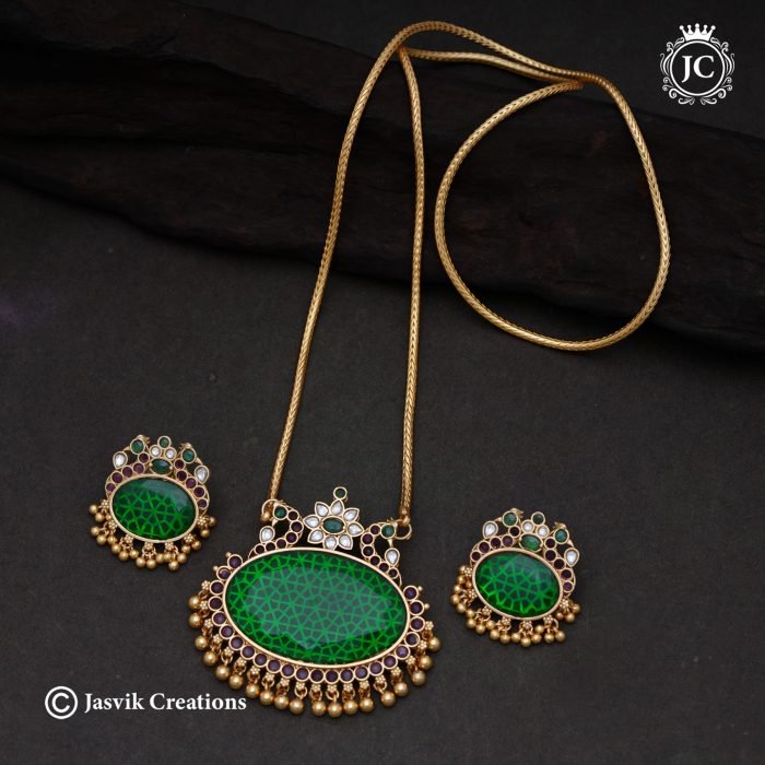 829 PRemium Exclusive Emerald Dollar Chain -JCCH829 -30 Only 2499 (2)
