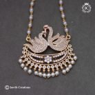 838 Vintage Style Double Swan pearlDollar Chain -JCCH838-999 1099 (6)