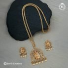 847 microplated Radha Krishna AD Dollar with Thick 30 Inch Chain -JCCH847 - 1299 (2)