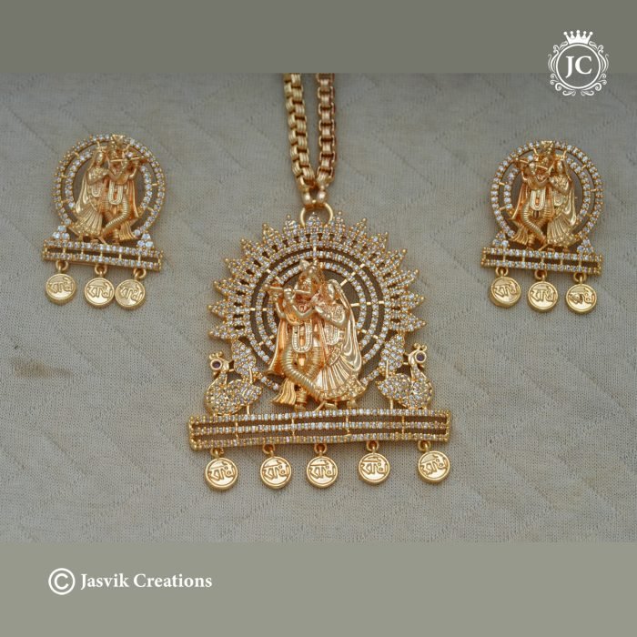 847 microplated Radha Krishna AD Dollar with Thick 30 Inch Chain -JCCH847 - 1299 (3) 847 microplated Radha Krishna AD Dollar with Thick 30 Inch Chain -JCCH847 - 1299 (3)