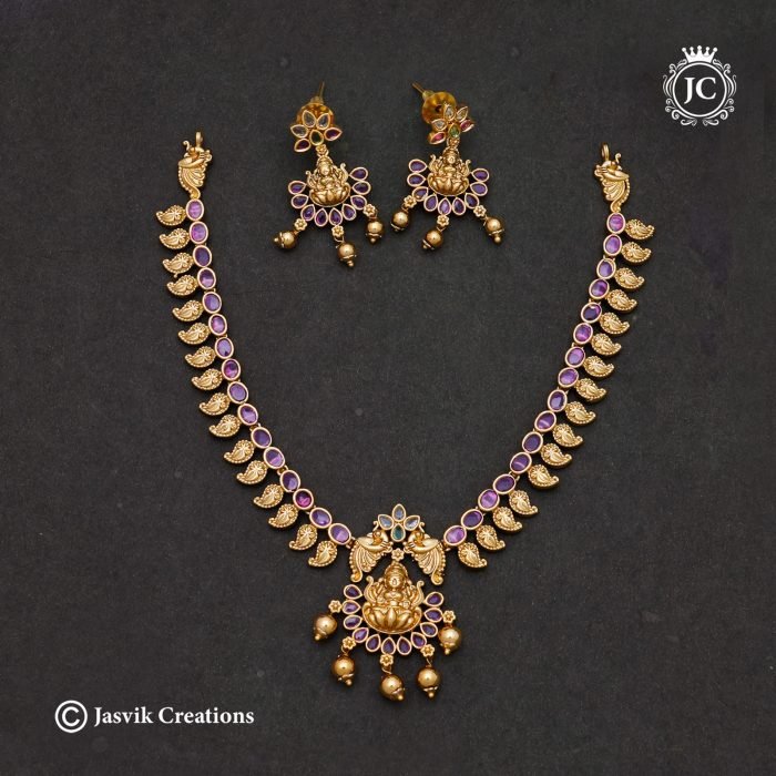 950 Premium Antique Lakshmi Necklace-JCNL950 -799 950 Premium Antique Lakshmi Necklace-JCNL950 -799