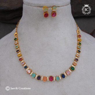 Premium Multi Stone Necklace - JCNL956