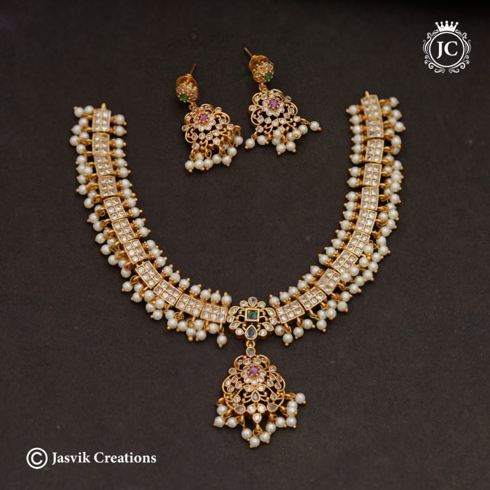 962 Vintage Look Traditional Attikai Necklace-JCNL962 - 750 (4)