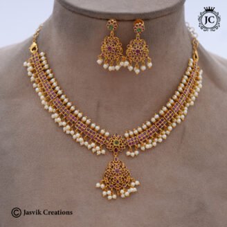 963 Vintage Look Traditional Attikai Necklace-JCNL963 – 750 (4)