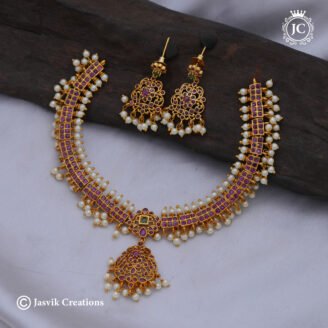 Vintage Look Traditional Attikai Necklace - JCNL963