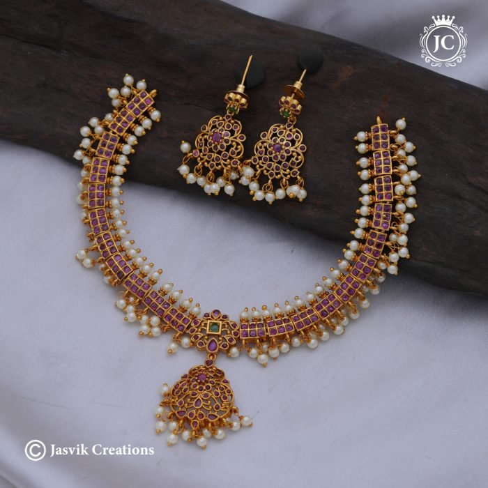 963 Vintage Look Traditional Attikai Necklace-JCNL963 - 750 (5) 963 Vintage Look Traditional Attikai Necklace-JCNL963 - 750 (5)