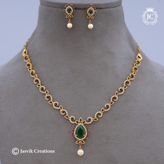 968 Diamond Replica AD Necklace- JCNL968 -650 (4)