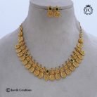 975 Real Antique Gold Replica Coin Lakshmi NEcklace- JCNL975- 699 (2)
