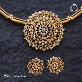 981 Diamond look Atique Finish Hasle with Pendent- JCNL981 -550 (3)