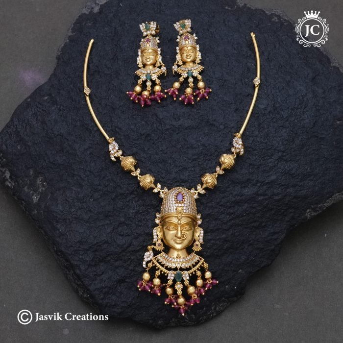 986 Traditonal Exclusive Big Size Andal Necklace - JCNL986 -899 (6)