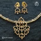 989 Micro Gold plated Heartin Kante Necklace-JCNL989 - 599 (3)