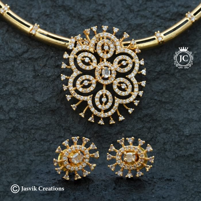990 Micro Gold plated Floral Kante Necklace-JCNL990 - 650 (4) 990 Micro Gold plated Floral Kante Necklace-JCNL990 - 650 (4)