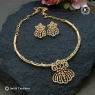 992 Micro Gold plated Kante Necklace -JCNL992- 650 (3)
