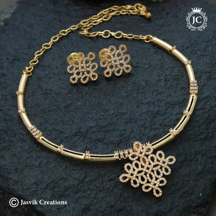 993 Micro Gold plated Kolam Kante Necklace -JCNL993 - 650 (4) 993 Micro Gold plated Kolam Kante Necklace -JCNL993 - 650 (4)